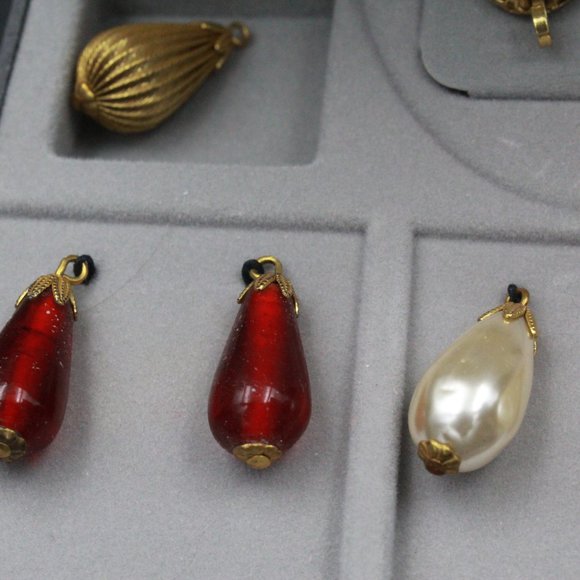 DIANE VON FURSTERNBERG DVF INTERCHANGEABLE EARRINGS - Picture 7 of 8